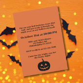 Invitation rétro de fête d'Halloween Groovy Candy