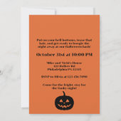Invitation rétro de fête d'Halloween Groovy Candy (Dos)
