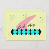 Invitation rétro de l'ère atomique (Devant / Derrière)