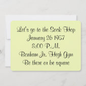 Invitation rétro de l'ère atomique (Dos)