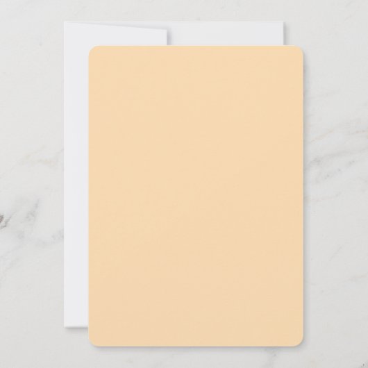 Invitation Retro Delight Peach et Apricot Mariage (Dos)