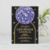 Invitation Retro Dernier Disco Space Rodeo Bachelorette Party (Debout devant)