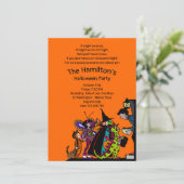 Invitation Retro des années 90 Halloween Trick ou dégustation (Debout devant)