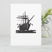 Invitation Retro des raiders de Boston Tea Party (Debout devant)
