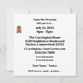 INVITATION RETRO DINER CINQUANTES (Dos)