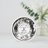 Invitation Retro Disco bal Graduation Party (Debout devant)