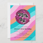 Invitation Retro Disco Ball Pink 21e anniversaire<br><div class="desc">Groove ce soir ! Préparez vos invités à faire du boogie avec cette collection amusante et les années 70. Avec des vagues de couleurs fantaisistes dans des couleurs à la mode et des formulations rétro,  il est sûr de se démarquer.</div>