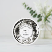 Invitation Retro Disco ball Wedding (Debout devant)