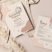 Invitation Rétro Disco les années 70 Bachelorette Week-end It