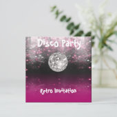 Invitation Retro Disco Party (Debout devant)