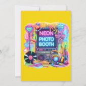Invitation Retro Disco Photo Booth Birthday Party (Dos)