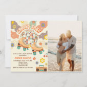 Invitation Retro Disco Roller Skate Baby shower Party Photo (Devant)