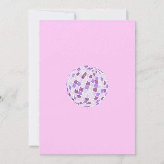 Invitation Retro Disco Roller Skate Deux Super 2e anniversair (Dos)