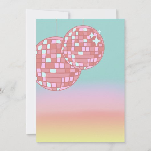 Invitation Retro Disco Roller Skate Party (Dos)