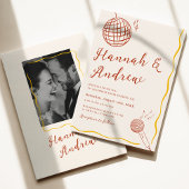 Invitation Retro Disco Wedding