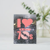 Invitation Rétro disque vinyle de partie des années 70 de la (Debout devant)