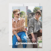 Invitation Retro élégant Serez-vous ma photo de marionnette (Devant)