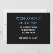 Invitation Rétro enregistreur à cassettes de cassette (Dos)