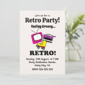 Invitation Retro Feing Super Retro (Debout devant)