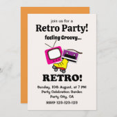 Invitation Retro Feing Super Retro (Devant / Derrière)