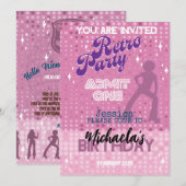 INVITATION RETRO FÊTE (Devant / Derrière)