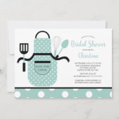 Invitation Rétro Fête de la mariée en bon état de cuisine (Devant)