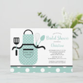 Invitation Rétro Fête de la mariée en bon état de cuisine (Debout devant)