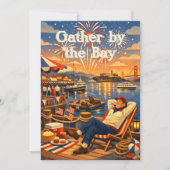 Invitation Retro Fisherman’s Wharf Fireworks Celebration (Devant)