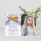 Invitation Retro FIVE est une Vibe Super 5e anniversaire Phot (Debout devant)