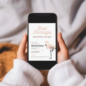 Invitation Retro Flamant Rose Dernière Flamingle Enterrement