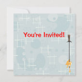 Invitation Retro Fondue Party (Dos)