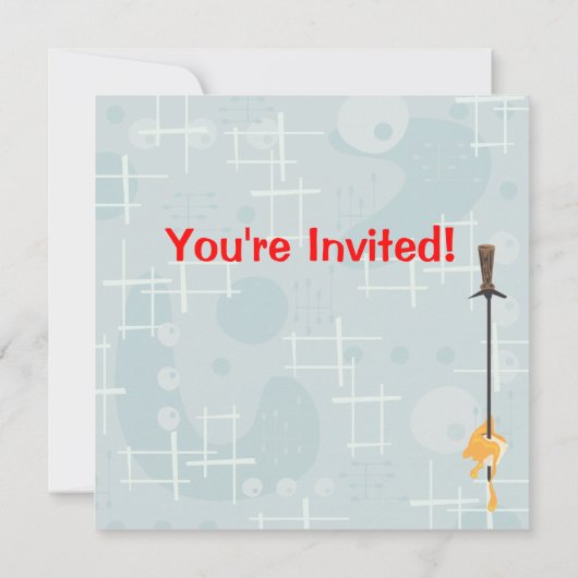 Invitation Retro Fondue Party (Dos)