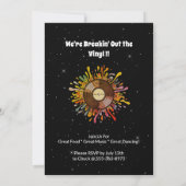 Invitation rétro funky pour 60e anniversaire (Dos)
