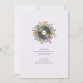 Invitation rétro funky pour 60e anniversaire (Dos)