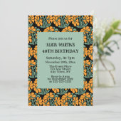 Invitation Retro Funky Super Daisy Flower Anniversaire (Debout devant)
