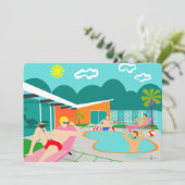 Invitation Retro Gay Pool (Debout devant)