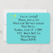 Invitation Retro Gay Pool (Dos)