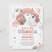 Invitation Retro Go Ghouls Halloween Anniversaire (Devant)