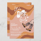 Invitation Retro Go Girls Bachelorette (Devant / Derrière)