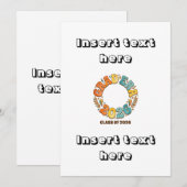 Invitation Retro Grad Class of 2026 Groovy Graduation Party (Devant / Derrière)