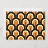 Invitation Retro Gradated Geometric Fan Pattern (Devant)