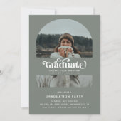 Invitation Retro Graduate Arch Photo Graduate Party (Devant)