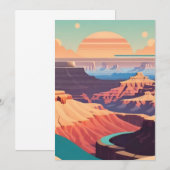 Invitation Retro - Grand Canyon (Devant / Derrière)