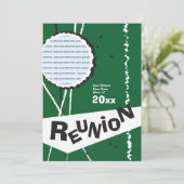 Invitation Retro Green Class à la réunion (Debout devant)