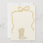 Invitation Rétro gribouillages bottes bulle douche nuptiale (Dos)