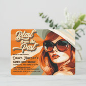 Invitation Rétro Groovy 60s 70s (Debout devant)