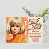 Invitation Rétro Groovy 60s 70s (Debout devant)