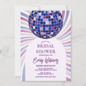 Invitation Retro Groovy Disco Bridal Shower (Devant)