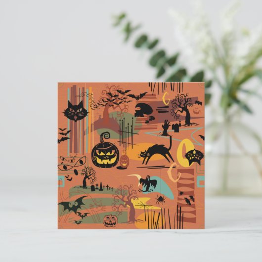 Invitation Rétro Halloween O'Rama (Debout devant)