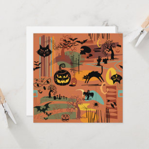 Invitation Rétro Halloween O'Rama